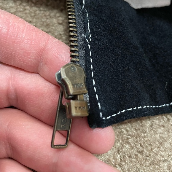 SPECTACULAR “PELLE CUIR” USA AMERICAN FLAG LEATHER & SUEDE VINTAGE JACKET SIZE S - Picture 11 of 16